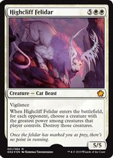 【Foil】《Highcliff Felidar》[GN2] 白R